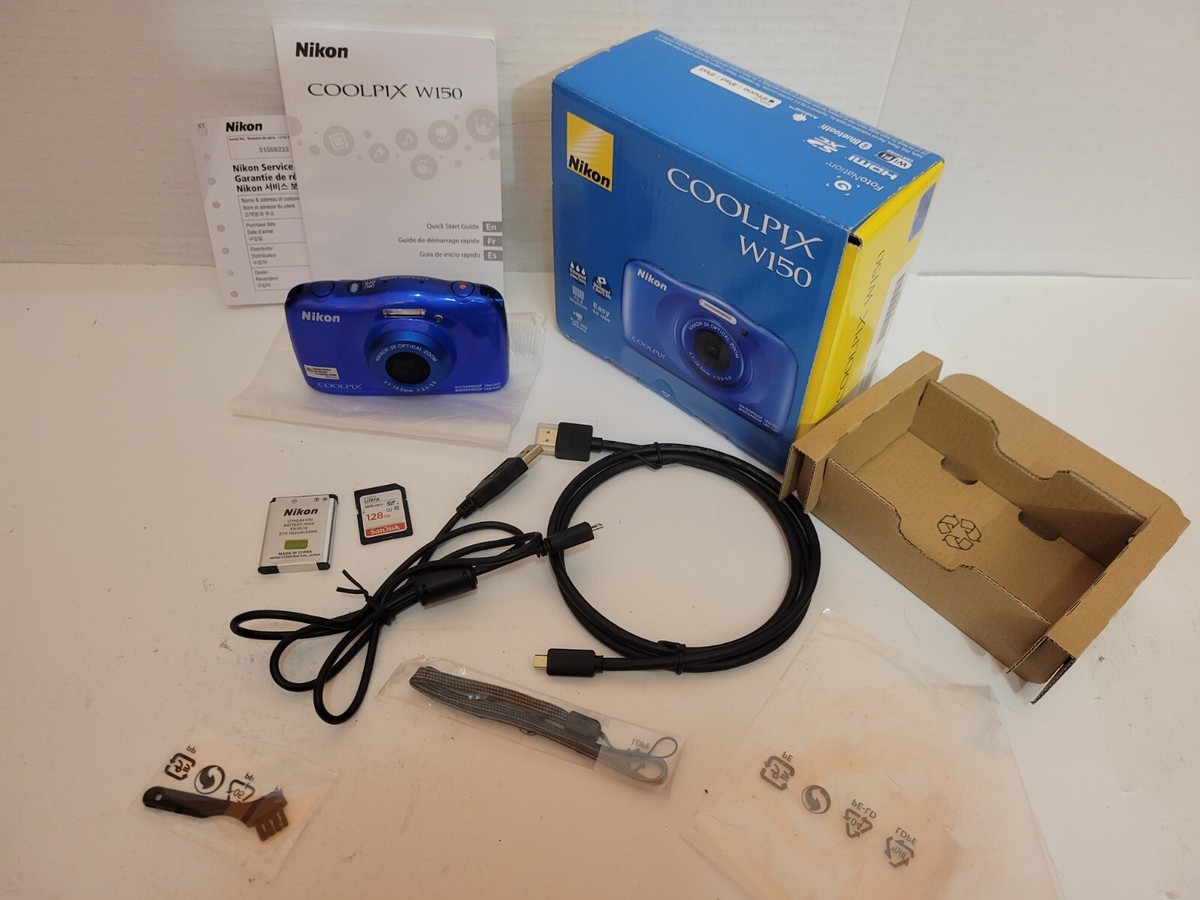 Nikon ニコン COOLPIX W150 元箱 NIKON Coolpix W150 Waterproof Shockproof Camera 13.2Mp Digital