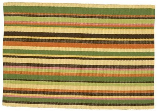 Placemats Set of 2 Striped Cherish Nature by Split-P (Park Designs) Cotton Rib - Image 2 of 4