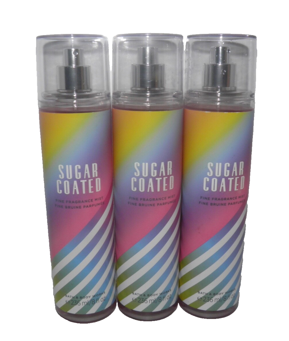 BATH & BODY WORKS Sugar Coated Fine Fragrance MIST (3 Pack Set) Spray NEW