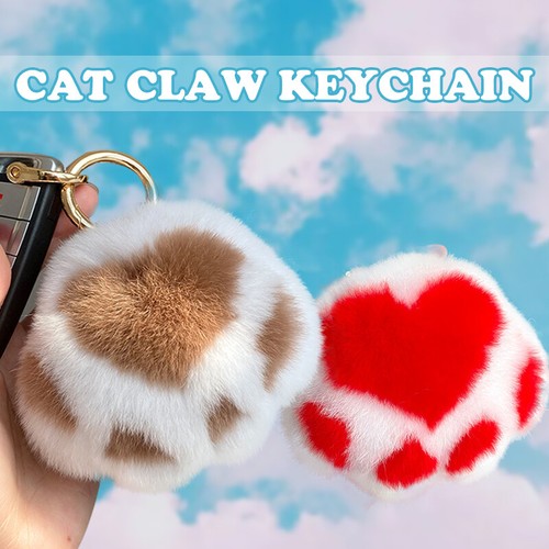 Rabbit Fur Pompom Keychain Ball Fluffy Fur Pendant Charm Bag Car Keyring - Picture 3 of 46