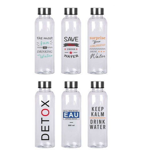 Motivational Water Bottle 500ml Sports Portable Leakproof Plastic Gym OFFER - Picture 4 of 40