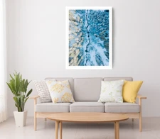 Winter Aeria Print, Forest Wall Art, Trees Framed Nature Wall Art, Natural
