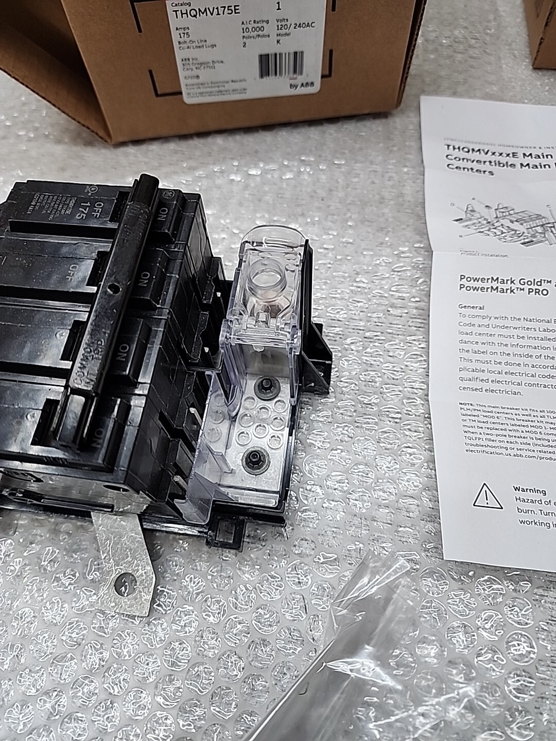 GE, THQMV175E, Circuit Breaker, 175 Amps 120/240V  (  NEW  )