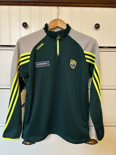 Ciarrai Kerry GAA O'Neills 1/4 Zip Sweatshirt Longsleeve Jersey Size Age 13/14
