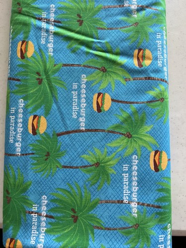 Jimmy Buffett Cheeseburger Im Paradies Baumwollstoff Fat Quarter 18”X22” - Bild 1 von 2
