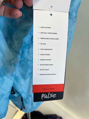 $200 Pulse Ski/Snow Jacket NWT Size Medium Women's Blue DWR Coating Free Ship - Picture 7 of 13