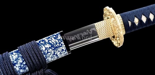 Japanese Wakizashi T10 Clay Tempered Samurai Sword Real Hamon Full Tang Sharp. - Picture 4 of 12