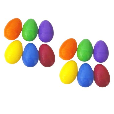 12Pcs Fillable Easter Eggs ,Mini Surprise Eggs ,Colorful with Holes ,Basket
