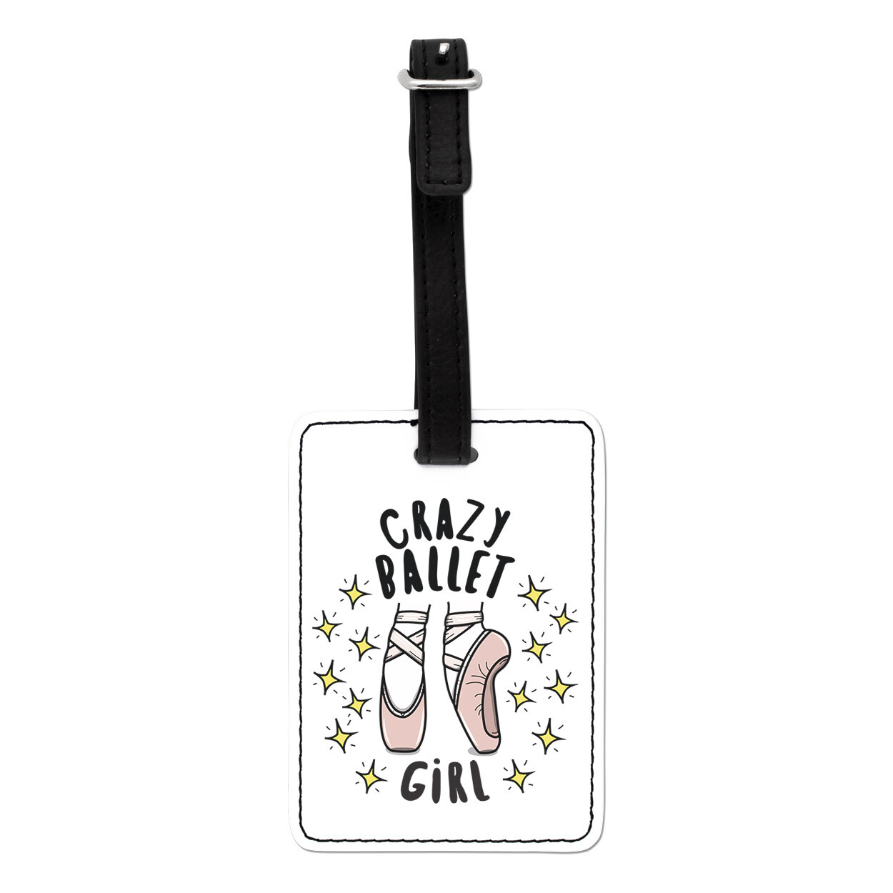 Loco Ballet Niña Stars Visual Etiqueta de Equipaje Maleta Bolsa Bailarina Baile