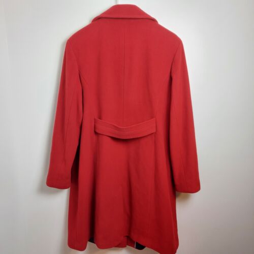 Manteau chaud boutonné extérieur en laine mélangée Fleet Street habillé pois taille L - Photo 2/6