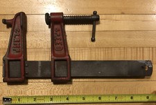 VTG JUDD Speed Wood Clamp 6" Red Made in USA workholding