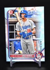 Jose Ramos 2022 Bowman Draft #BD-102 Paper Base Sky Blue /499 - Dodgers!