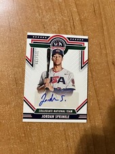 2022 Panini Stars & Stripes - Jordan Sprinkle - Team USA Collegiate Auto #d /399