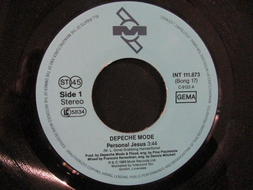 DEPECHE MODE Personal Jesus / 7" SP Germany INTERCORD MUTE INT 111.873 (Bong 17) - Bild 3 von 4