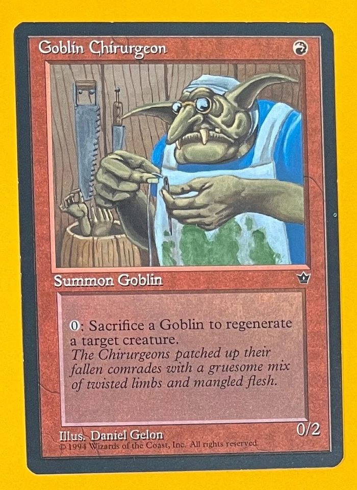 MTG GOBLIN CHIRURGEON (Frazier) Fallen Empire (Wyvern Back) (OldManMTG 010-542) - Image 2 of 4