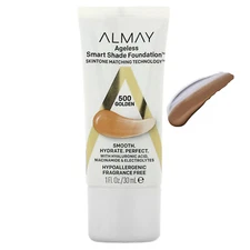 2X Ageless Smart Shade Foundation, 500 Golden, 1 fl oz (30 ml) PACK OF 2