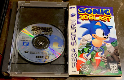 Sonic 3D Blast (Sega Saturn, 1996)-Good Condition-CIB-W