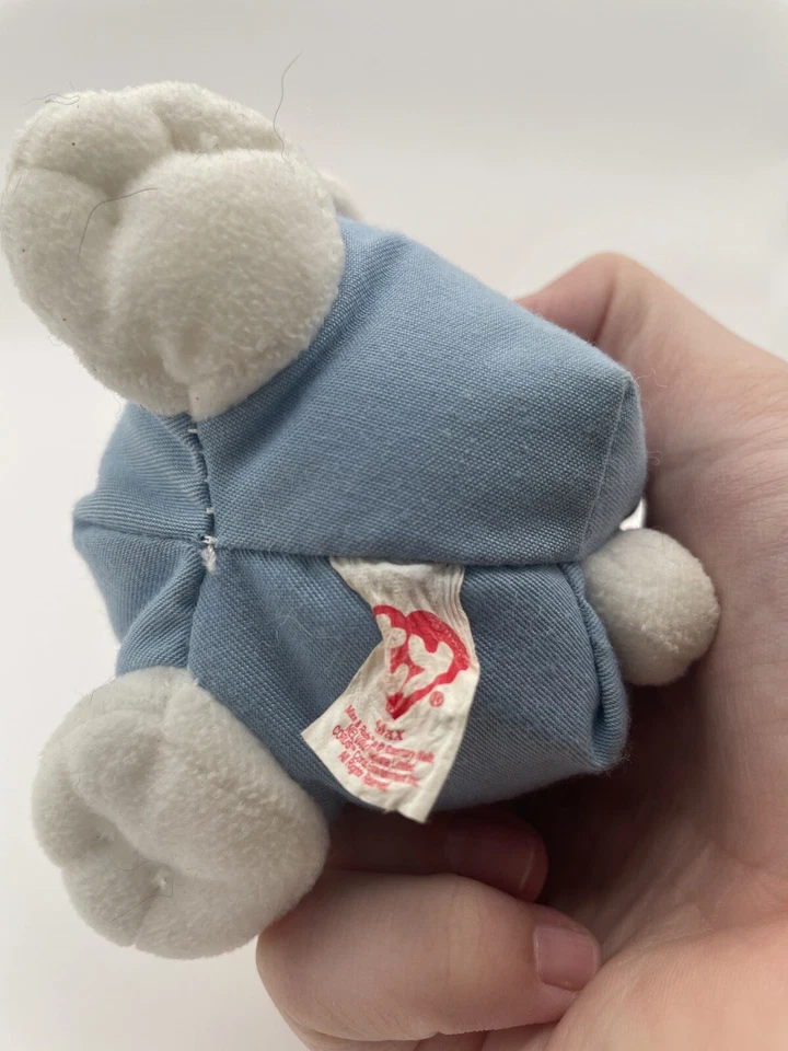 Rare Vintage Retired Ty Beanie Babies Max & Ruby Max Rabbit Bunny Plush Toy 2006 - Image 4 of 4