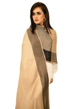 Women's Soft Vibrant And Trendy Bamboo Stole Shawl Wrap Beige