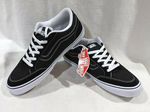 Vans Men Bearcat Sneakers Skate Shoes (11, Black/White)