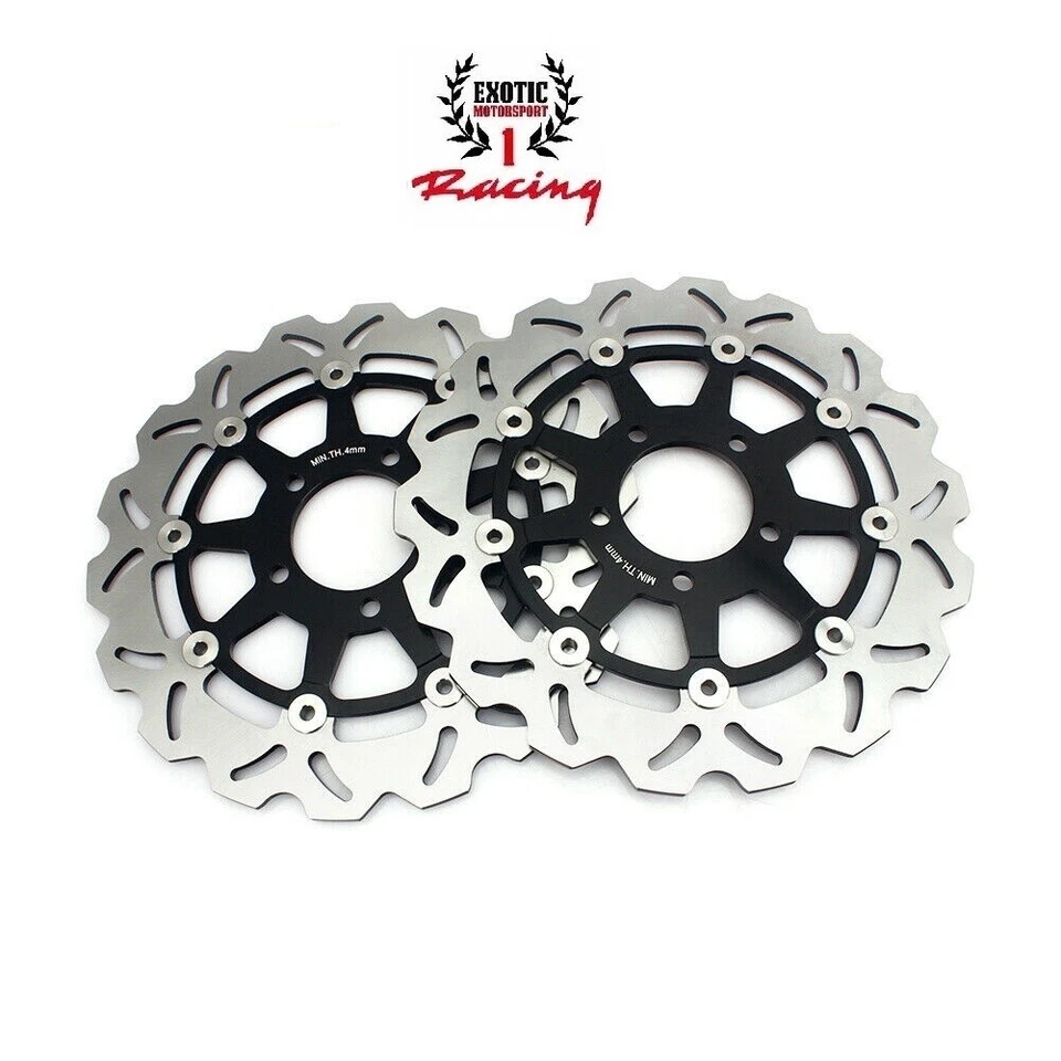 Juego de rotor de disco de freno delantero y pastillas de freno para Suzuki GSXR 600 750 2004 2005 Foto 3 de 4