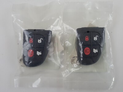 ORIGINAL LOT OF 2 JAGUAR 00-09 OEM FOR FLIP KEY LESS ENTRY REMOTE FOB CAR USA