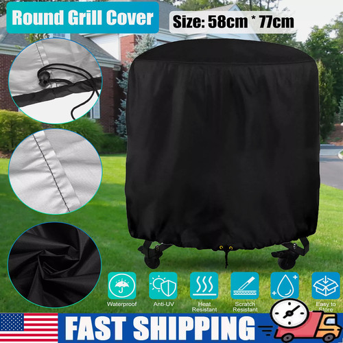 Waterproof Kettle Grill Cover Charcoal Barbecue BBQ Patio Fire Pit Protector