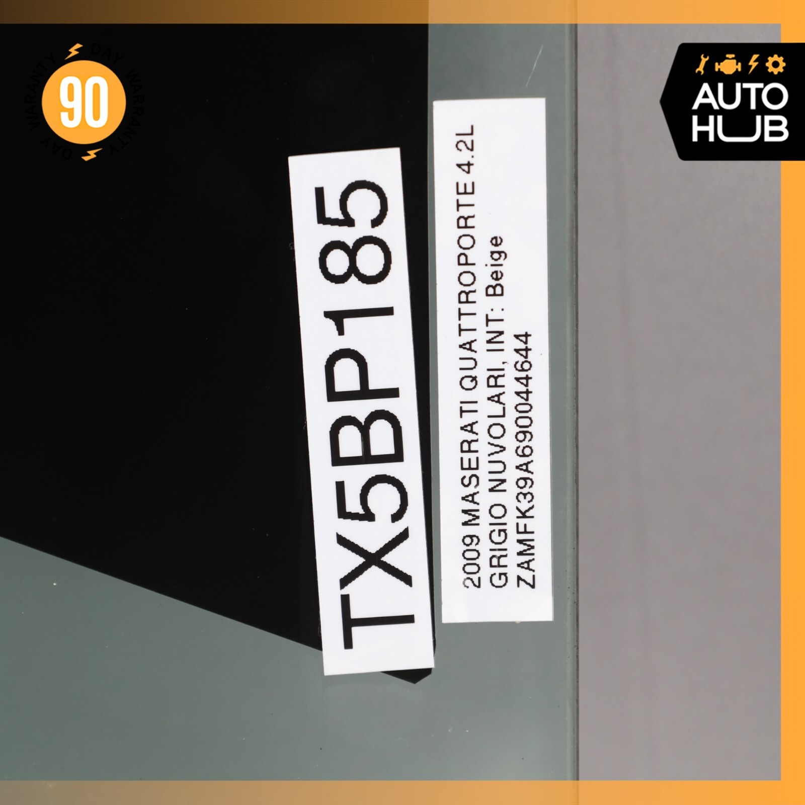 03-13 Maserati Quattroporte M139 Front Left Side Door Window Glass OEM