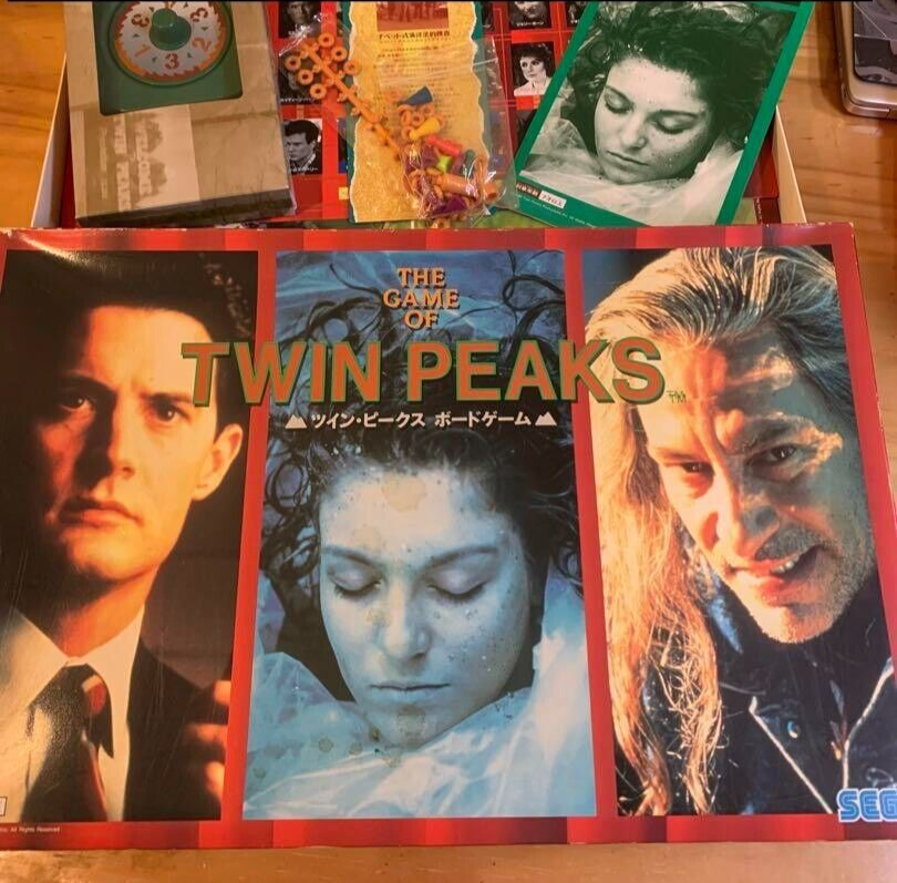 Sega The Game Of Twin Peaks Board Game Vintage W/ Card Game Sega The Game Of Twin Peaks Board Game Vintage W/ Card Game
