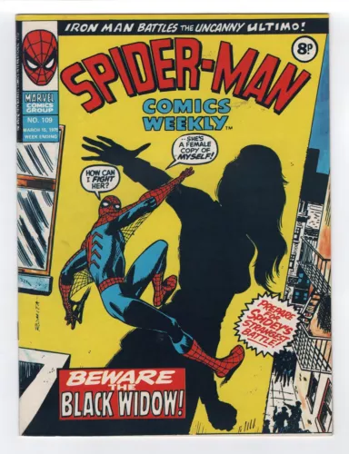 1970 MARVEL AMAZING SPIDER-MAN #86 & TALES OF SUSPENSE #77 BLACK WIDOW DEBUT UK