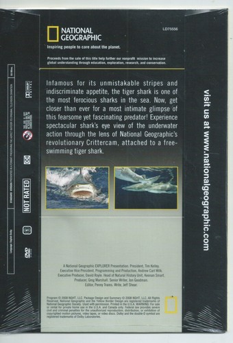 π¦ National Geographic Tiger Shark: Predator Revealed (DVD, 2008) New - Picture 2 of 2