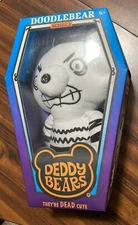 Deddy Bears DOODLEBEAR 12" Plush & Coffin Card Series 3 KREEPY. Brand New