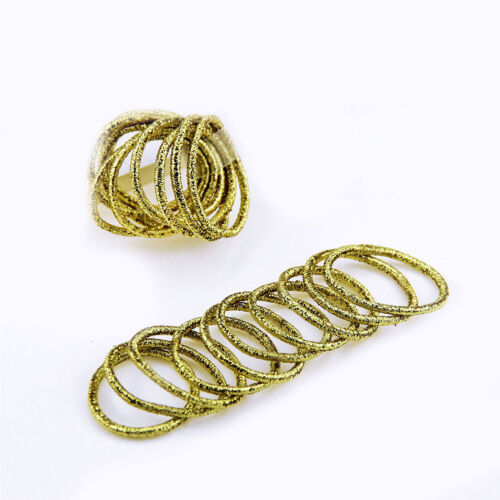 50Pcs Mini Hair Ponios Ring Endless Elastics Fluffy Bobbles Bands Baby Girl kids - Picture 5 of 19