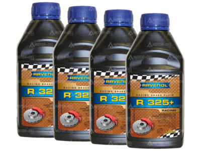 2 (4x0,5) Liter RAVENOL Racing Brake Fluid R 325+ Bremsflüssigkei