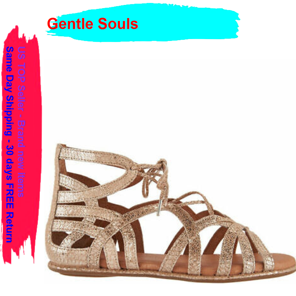 Gentle Souls Leather Lace-up Sandals 