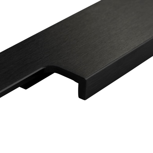 Barra De Agarre De Aluminio Con Mango De Perfil Negro De Acero Inoxidable - Imagen 5 de 29