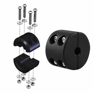 Single Rubber Cushion Winch Cable Hook Stop Stopper Black For ATV Winches
