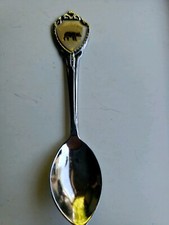 Vintage COLLECTIBLE SOUVENIR SPOONS STATE OF CALIFORNIA  3 IN SILVERWARE 