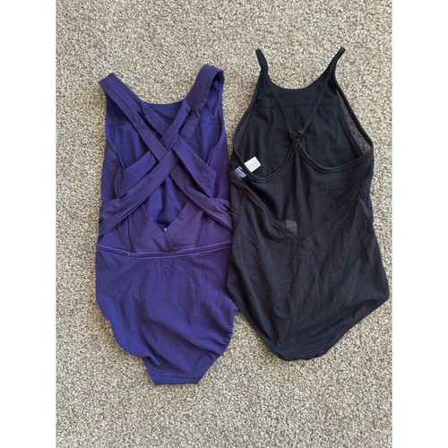 Ivivva by Lululemon Girls Jumpsuit Bodysuit Size 10 Black & Purple /o2 - Picture 2 of 4