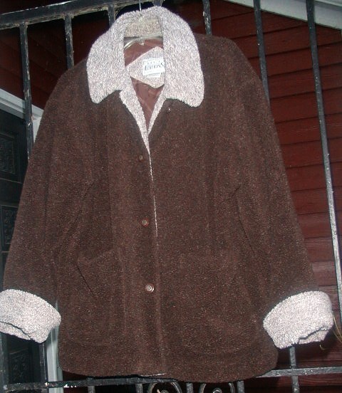 Basic Editions Heavy Button-Up Sherpa Oversized F… - image 1