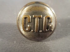 Columbus Traction Company Uniform Button CTC