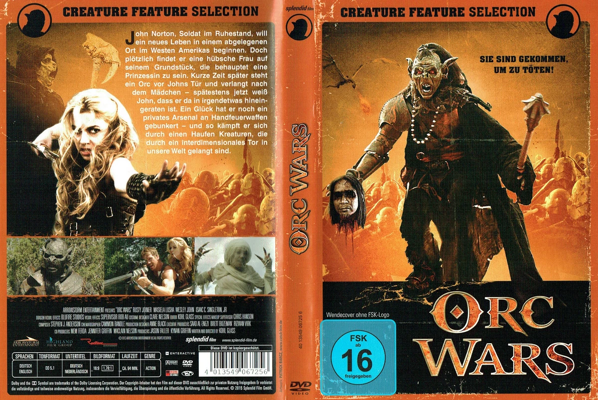 DVD) Creature Feature Selection: Orc Wars - Rusty Joiner, Masiela Lusha |  eBay