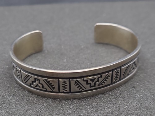 Troy Laner Navajo .925 Sterling Silber Armreif Armband - Bild 2 von 7