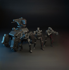 75mm Advanced Drones (TurnBase Miniatures)