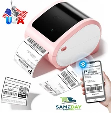 Bluetooth Thermal Shipping Label Printer No INK 4x6 For Amazon eBay Etsy UPS LOT