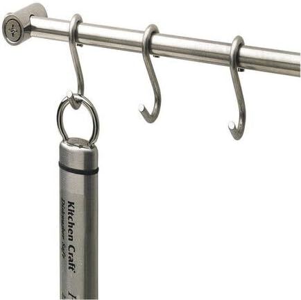 KitchenCraft KCRACKDL Kitchen Utensils Hanging Rack with 12 Hooks, Easy to Insta - Picture 2 of 3