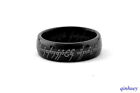 Lord of the Rings The One Ring Black Tungsten Jewelry Collection Best Gift