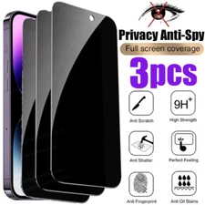 Privacy Tempered Glass for iPhone 17 16 15 14 13 12 11 Pro Max Screen Protector