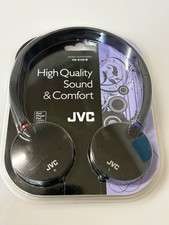 JVC HA-S140-S Black Lightweight Portable On-ear Stereo Headphones Wired NEW