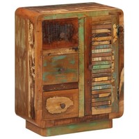 Sideboard 3 Schubladen Kommode Wohnzimmerschrank Anrichte Altholz Massiv Vidaxl